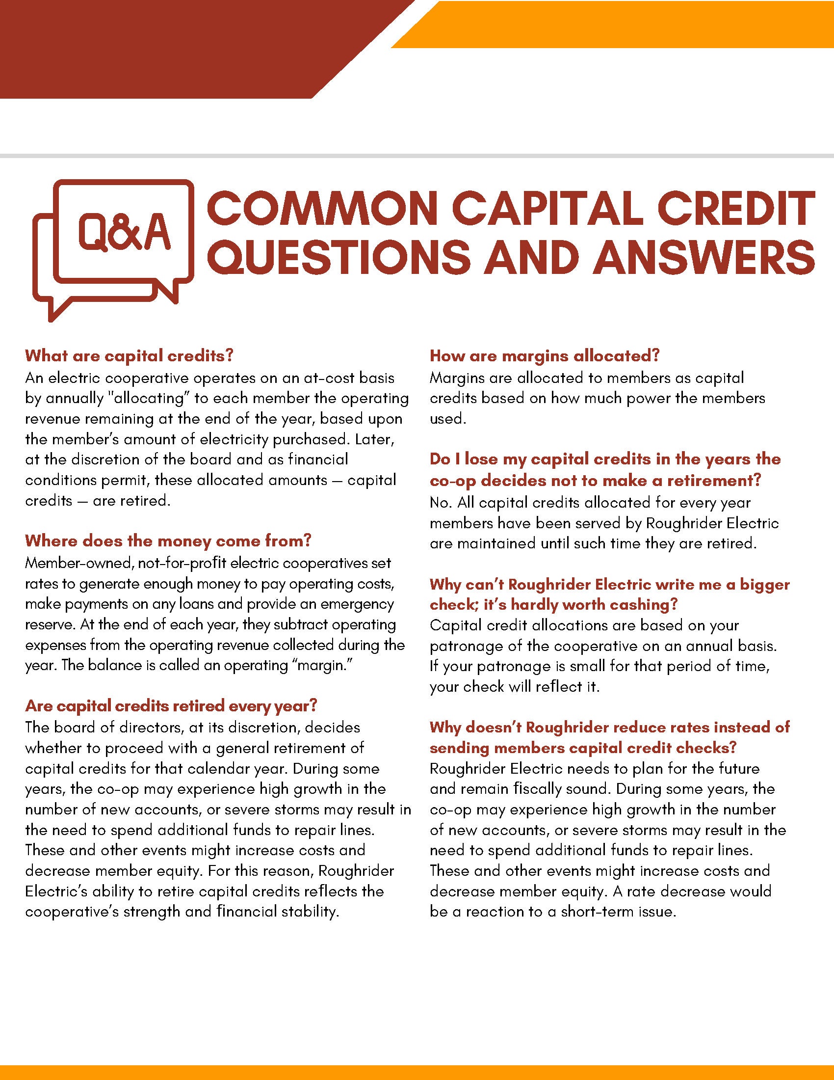Capital Credit Information