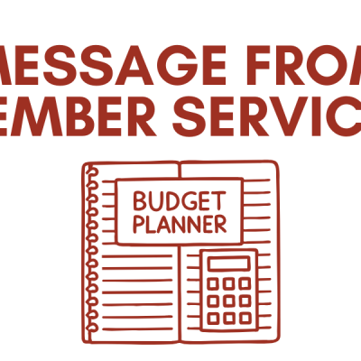 Message from Member Services